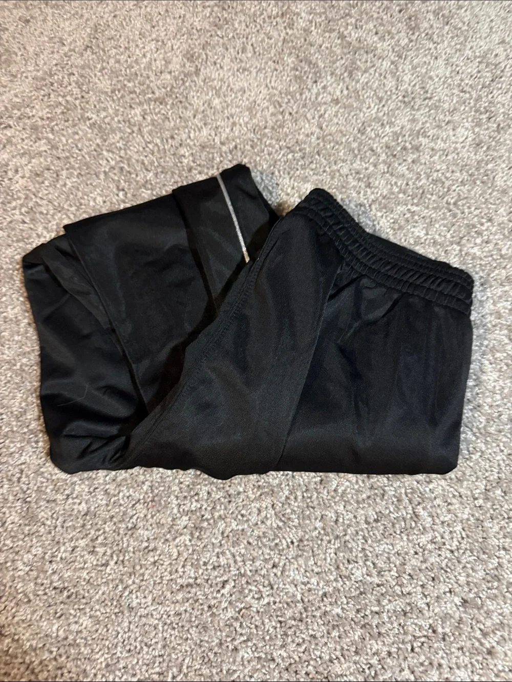 Kids Black Athletic Track Pants